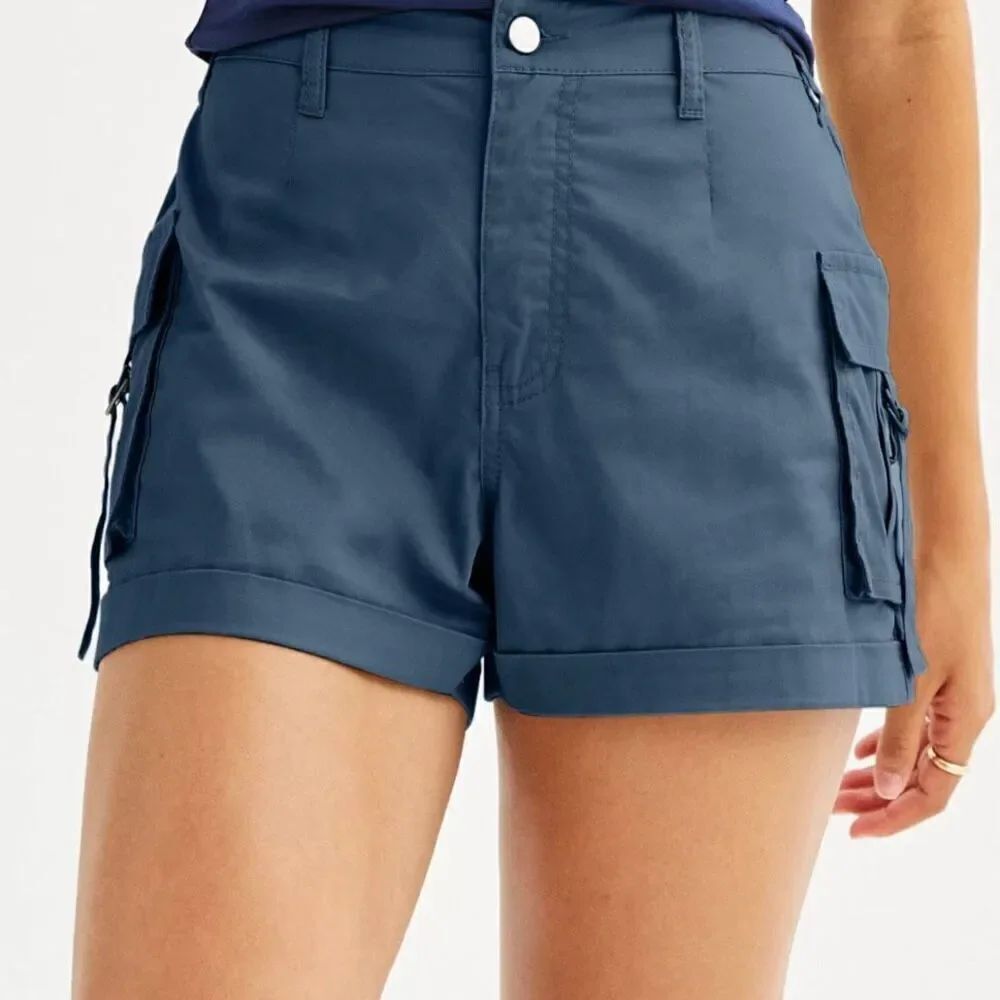 Tinseltown Cargo Shorts – Women’s Size 9 – Utility Pocket Design – Lightweight &